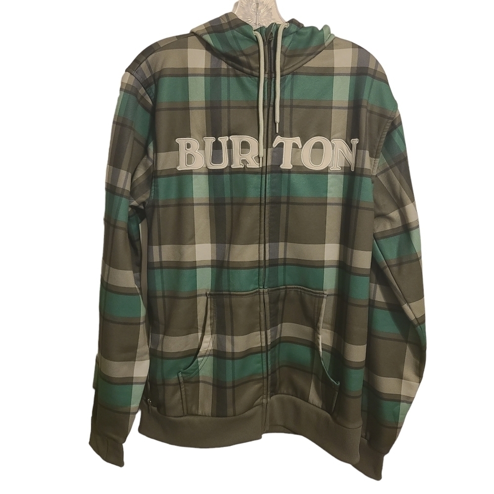 Burton Snowboards | Men's Camo Print Full Zipper Hoodie Sweatshirt (Size Medium)